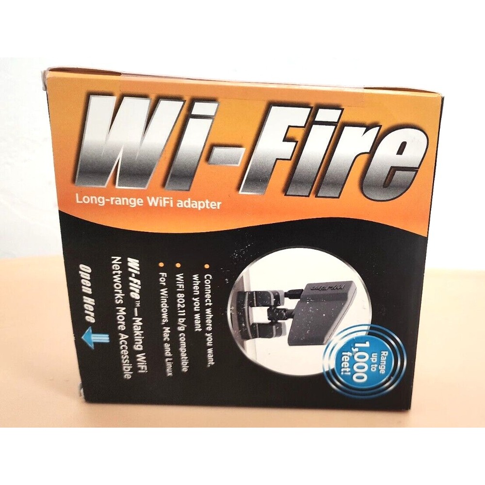 NEW Wi-Fire  Long -Range WiFi Adapter System Range up to‎ 1,000 Feet